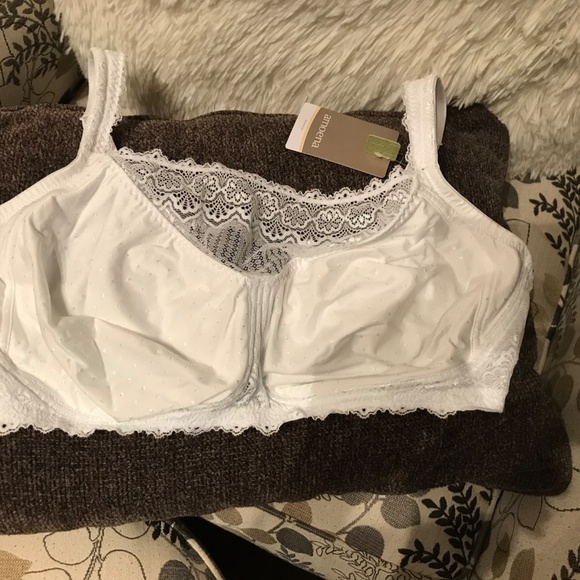 Amoena Dana 0862 White Sexy Camisole Bra NWT 40DD - Picture 3 of 5